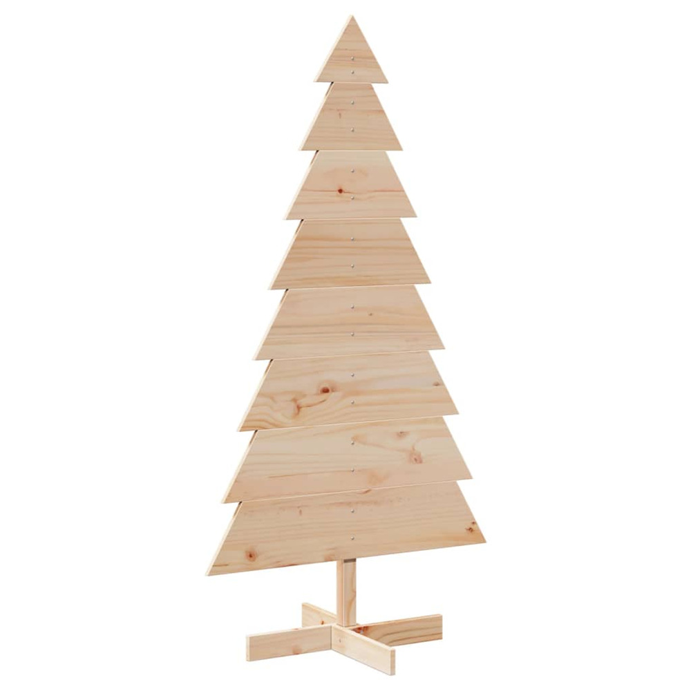 Arbre de noël en bois pour décoration 150 cm bois massif de pin
