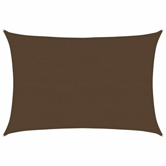 Voile d'ombrage 160 g/m² marron 5x7 m pehd