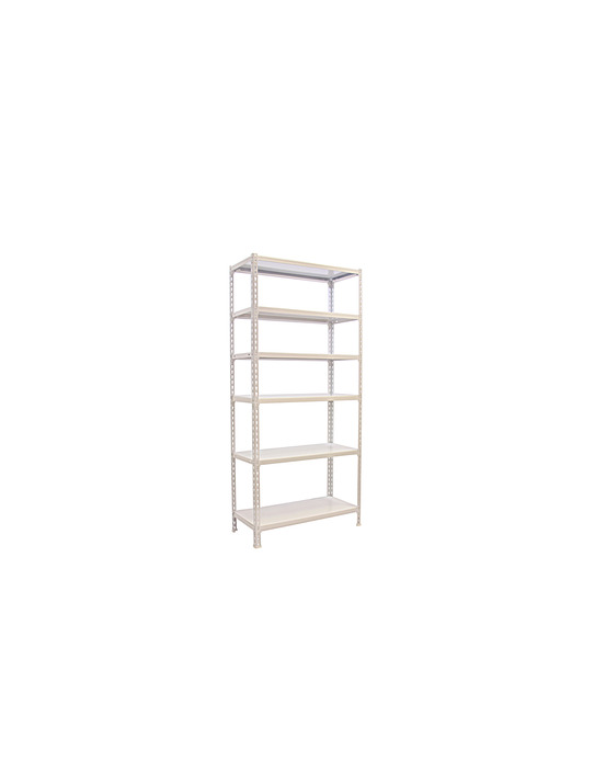 Etagère légère sans vis simonclick 6/400 blanc/blanc blanc 2500x900x400 - simonrack