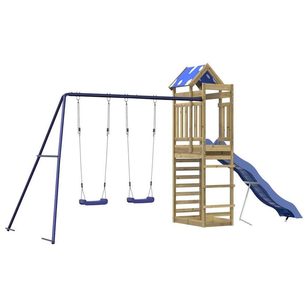 Aire de jeux d'extérieur bois de pin imprégné