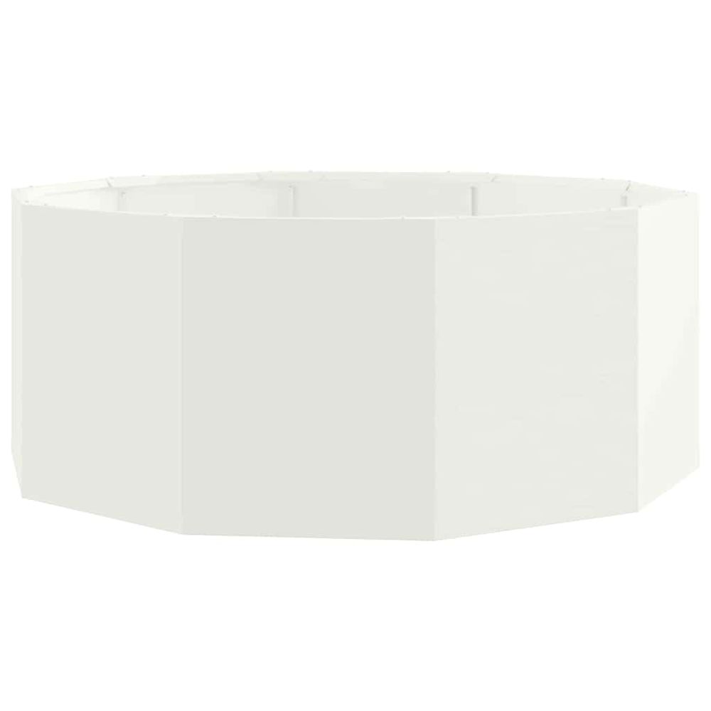 Jardinière blanc 90 x 90 x 35 cm acier