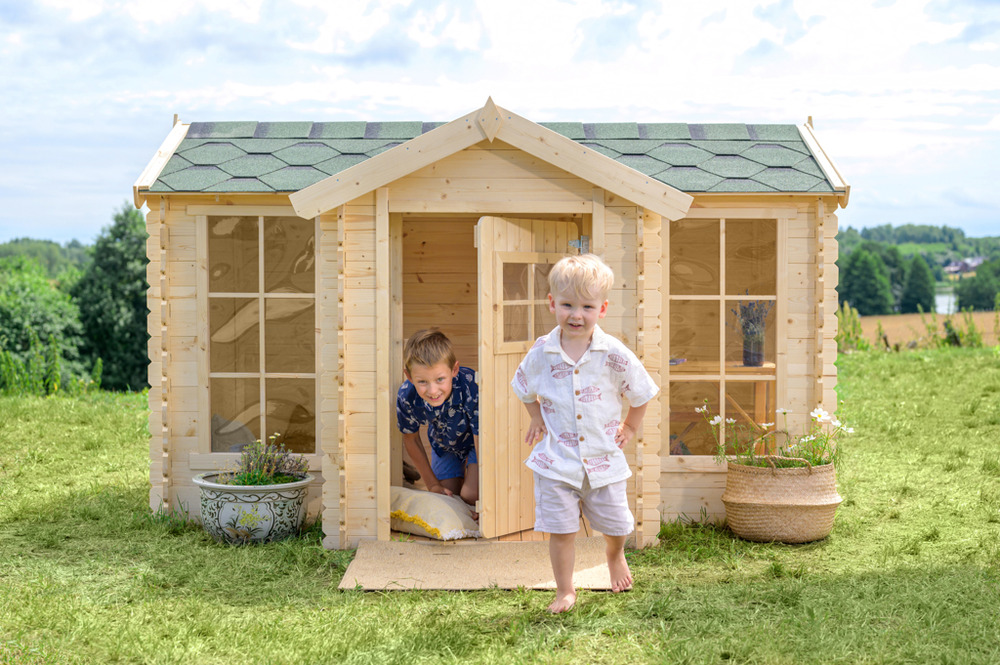 Maison en bois pour enfants - 2.63 m2 - 241 x 187 cm - M520