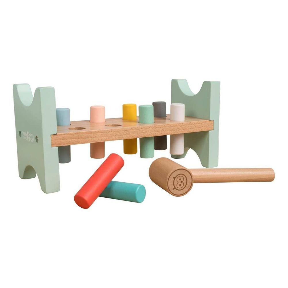 Banc à marteler en bois owl & fox pour enfants