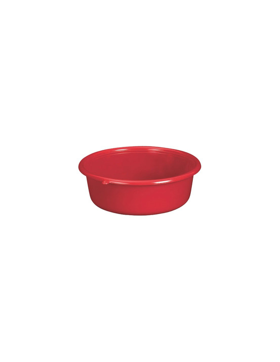 Cuvette ronde d21x6cm 1.5l rouge - aluminium et plastiq