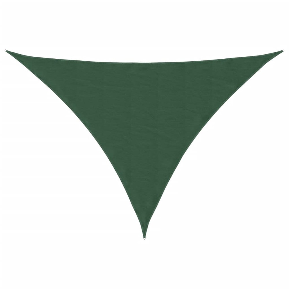 Voile parasol tissu oxford triangulaire 3x4x4 m vert foncé