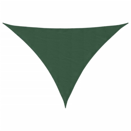 Voile parasol tissu oxford triangulaire 3x4x4 m vert foncé