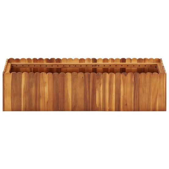 Lit surélevé de jardin 100x30x25 cm bois massif d'acacia