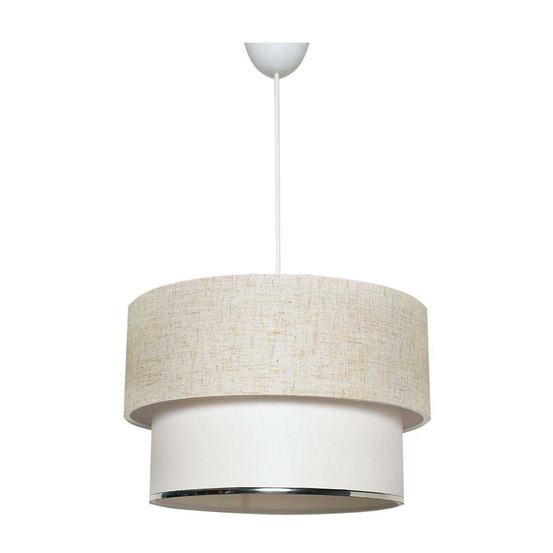 Suspension moderne beige en coton naia