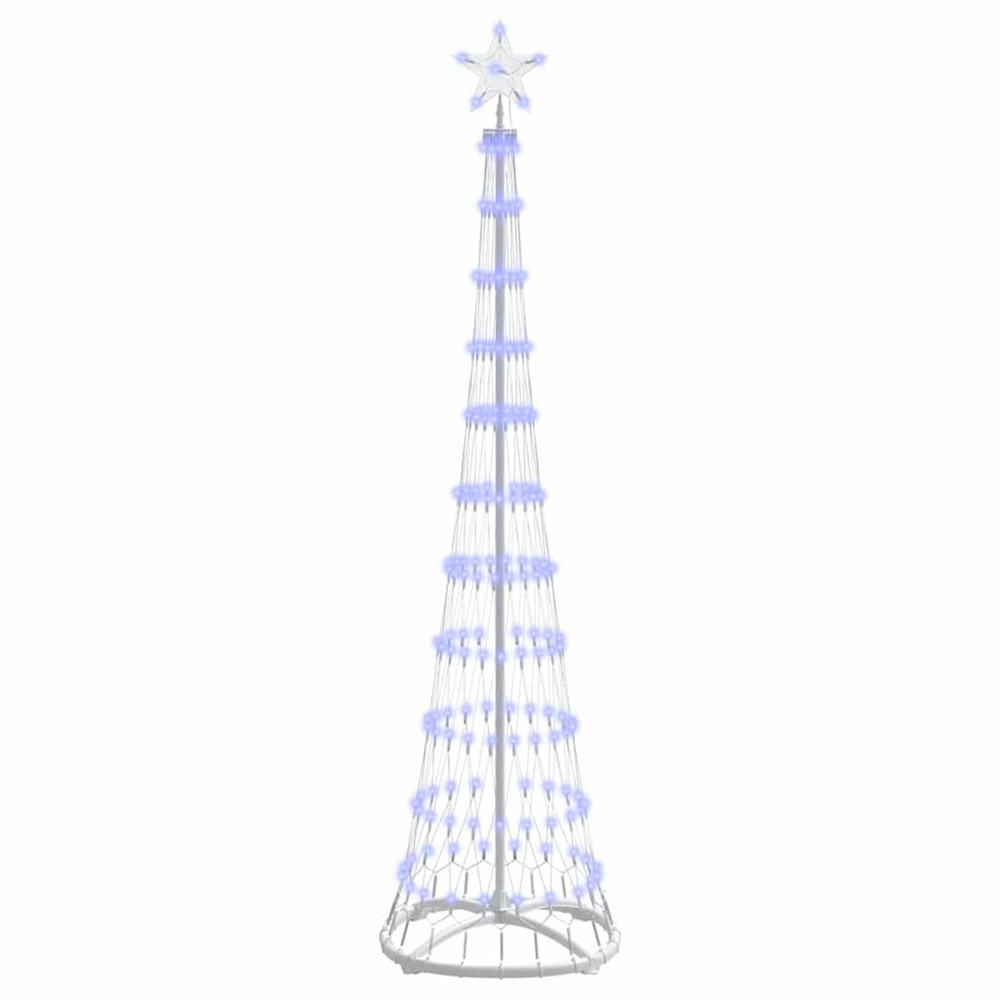 Arbre de noël led avec 230 led bleu 51 x 51 x 190 cm métal