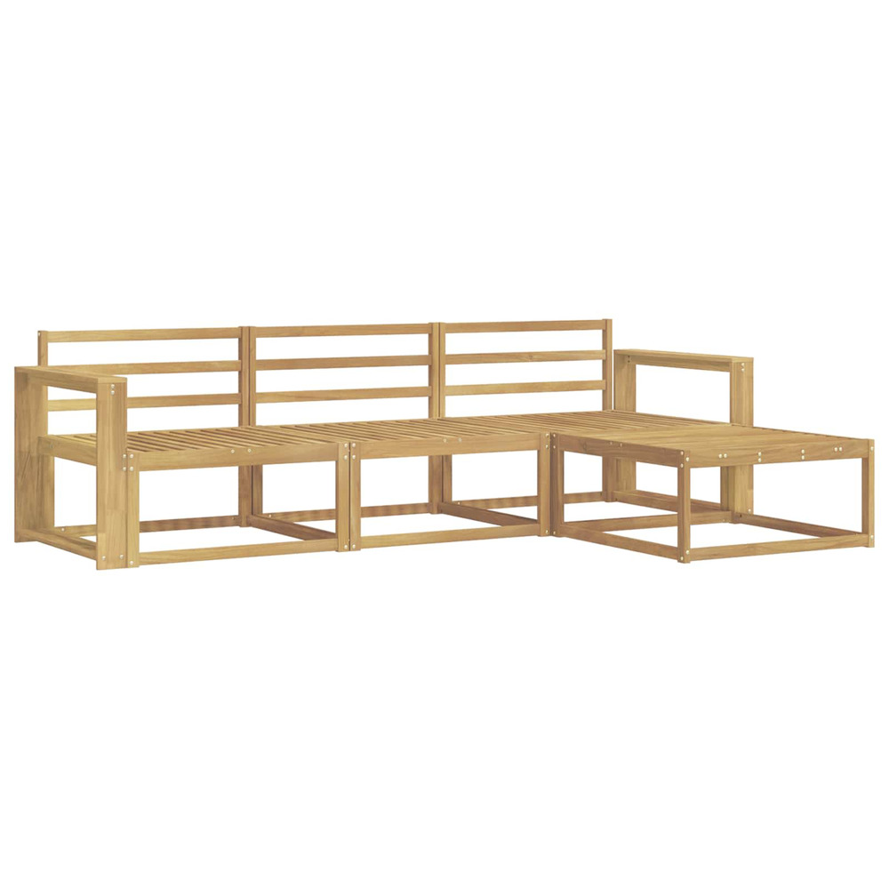 Ensemble de canapés d'extérieur 4 pcs blanc