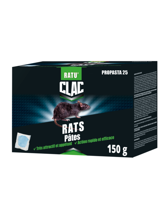 Clac raticide rats pates 150g - clac