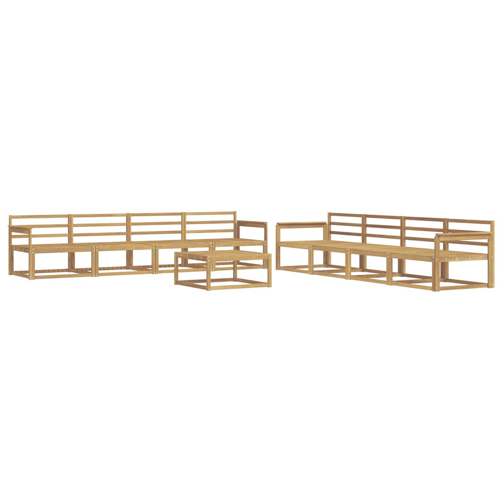 Ensemble de canapés d'extérieur 9 pcs blanc 79 x 79 x 37 cm