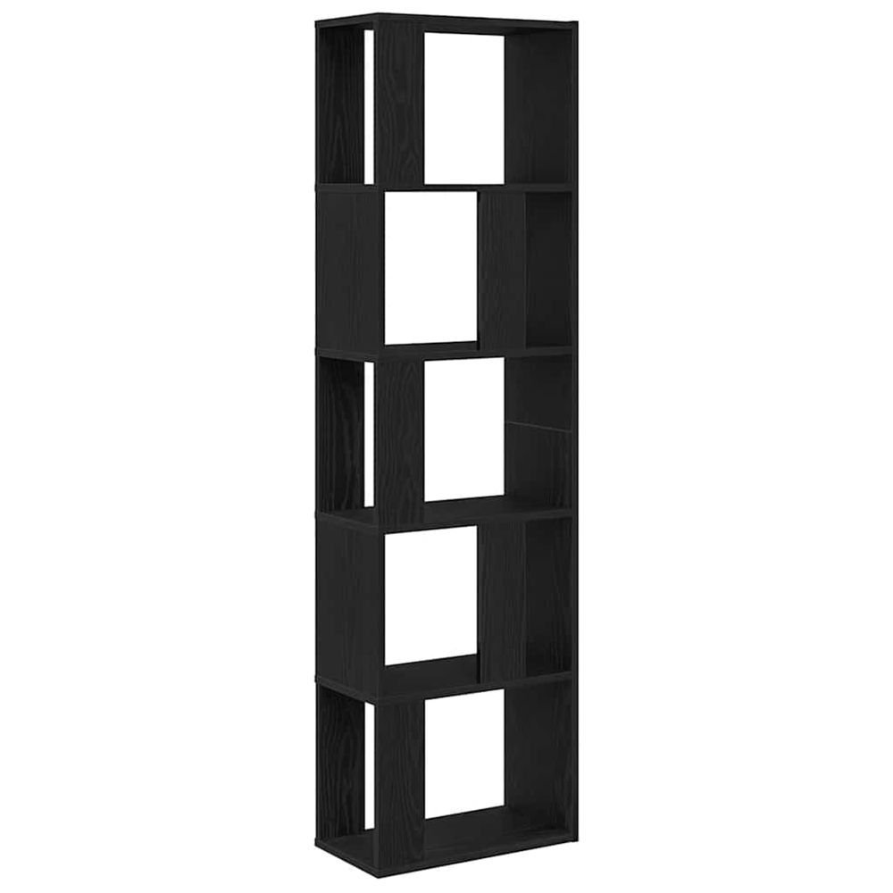 Bibliothèque/séparateur de pièce chêne noir 45x24x159 cm