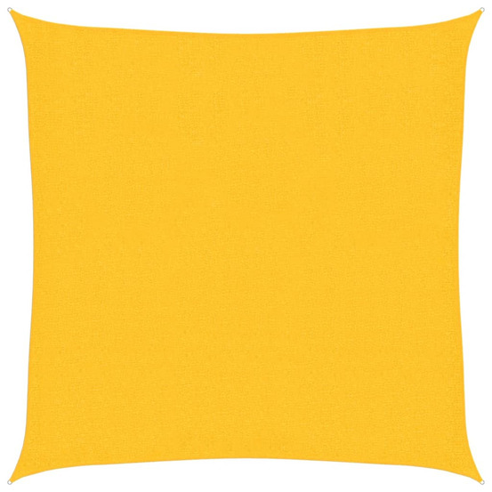 Voile d'ombrage 160 g/m² jaune 2,5x2,5 m pehd
