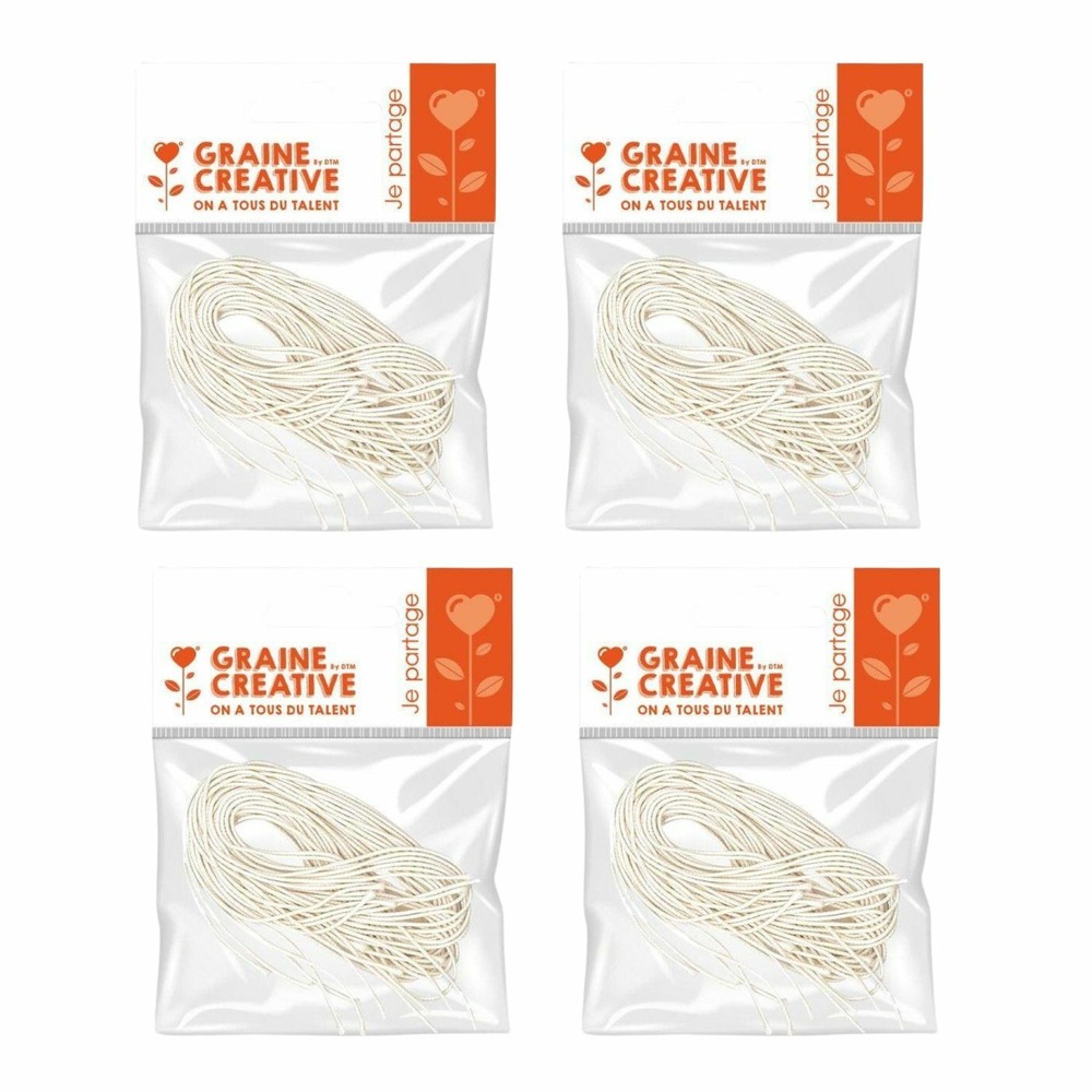 40 élastiques blancs pour masques 60 cm