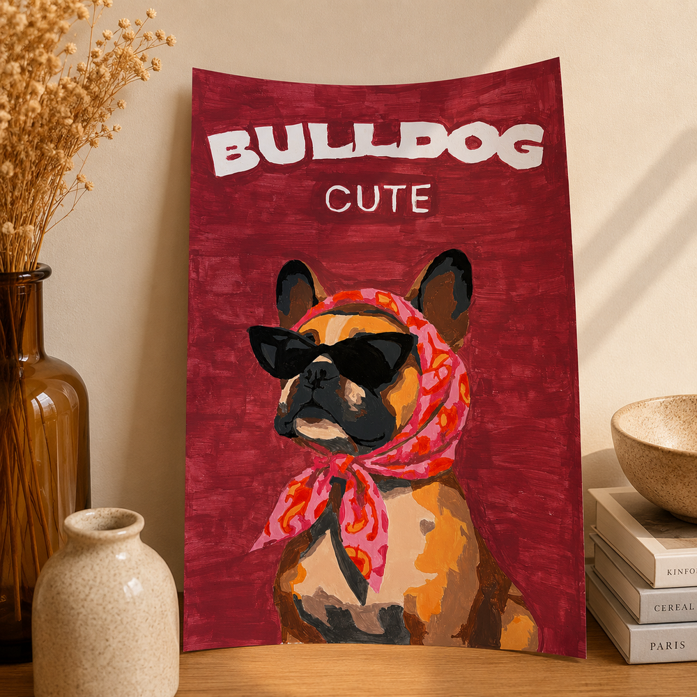 Peinture au numéro - bulldog