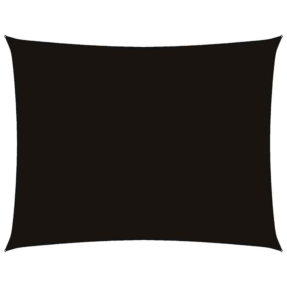 Voile de parasol tissu oxford rectangulaire 2x3,5 m noir