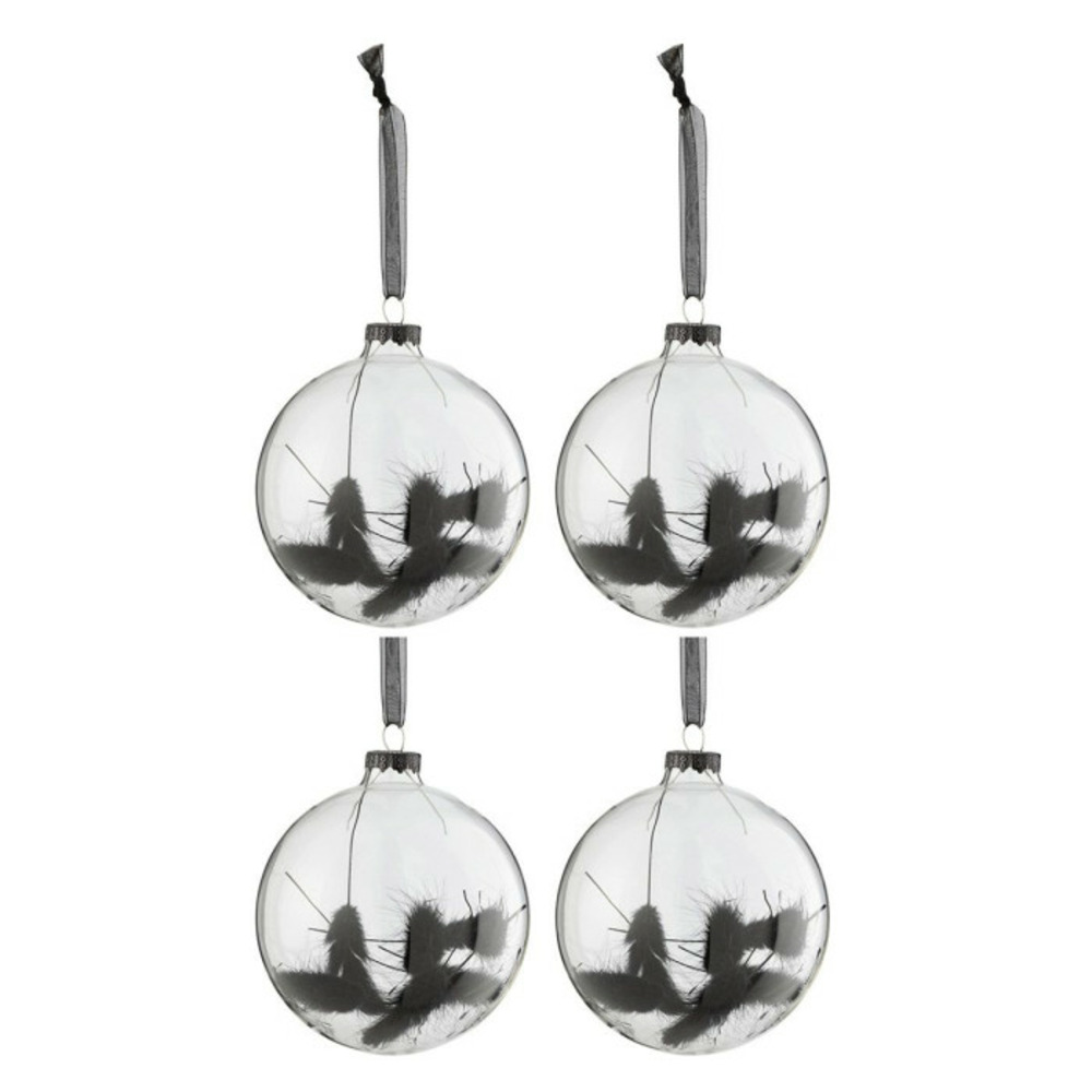 Lot de 4 boules de noël 