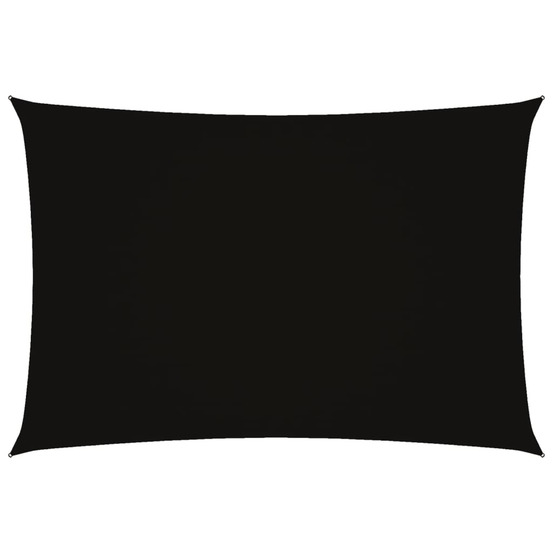 Voile de parasol tissu oxford rectangulaire 2,5x4,5 m noir