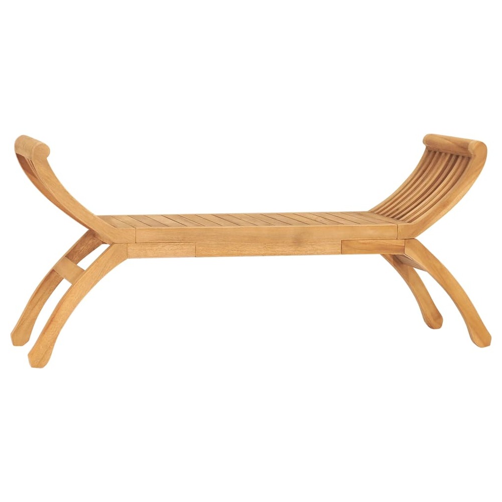 Banc de jardin meuble de patio d'extérieur terrasse 120 x 35 x 55 cm bois de teck solide