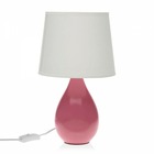 Lampe de bureau  roxanne rose céramique (20 x 35 x 20 cm)