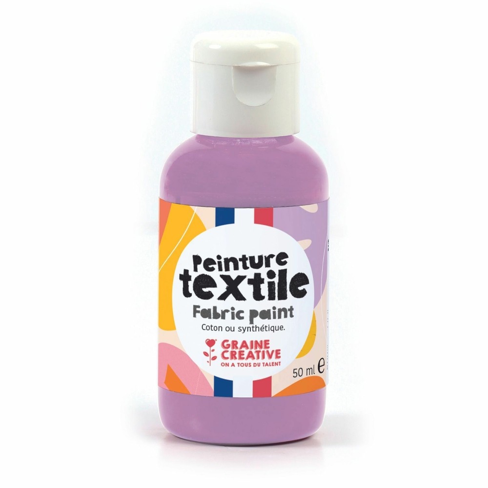 Peinture pour textile 50 ml - lilas