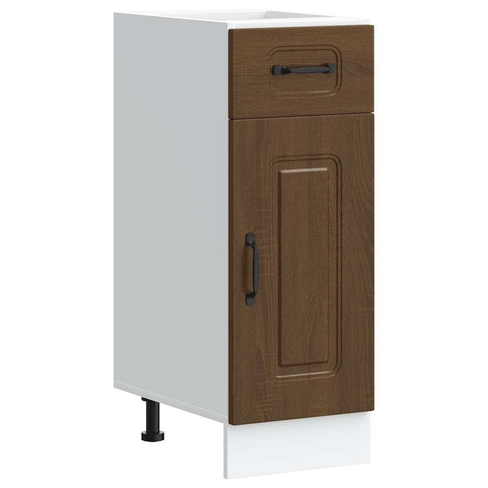 Armoire de cuisine kalmar chêne marron bois d'ingénierie
