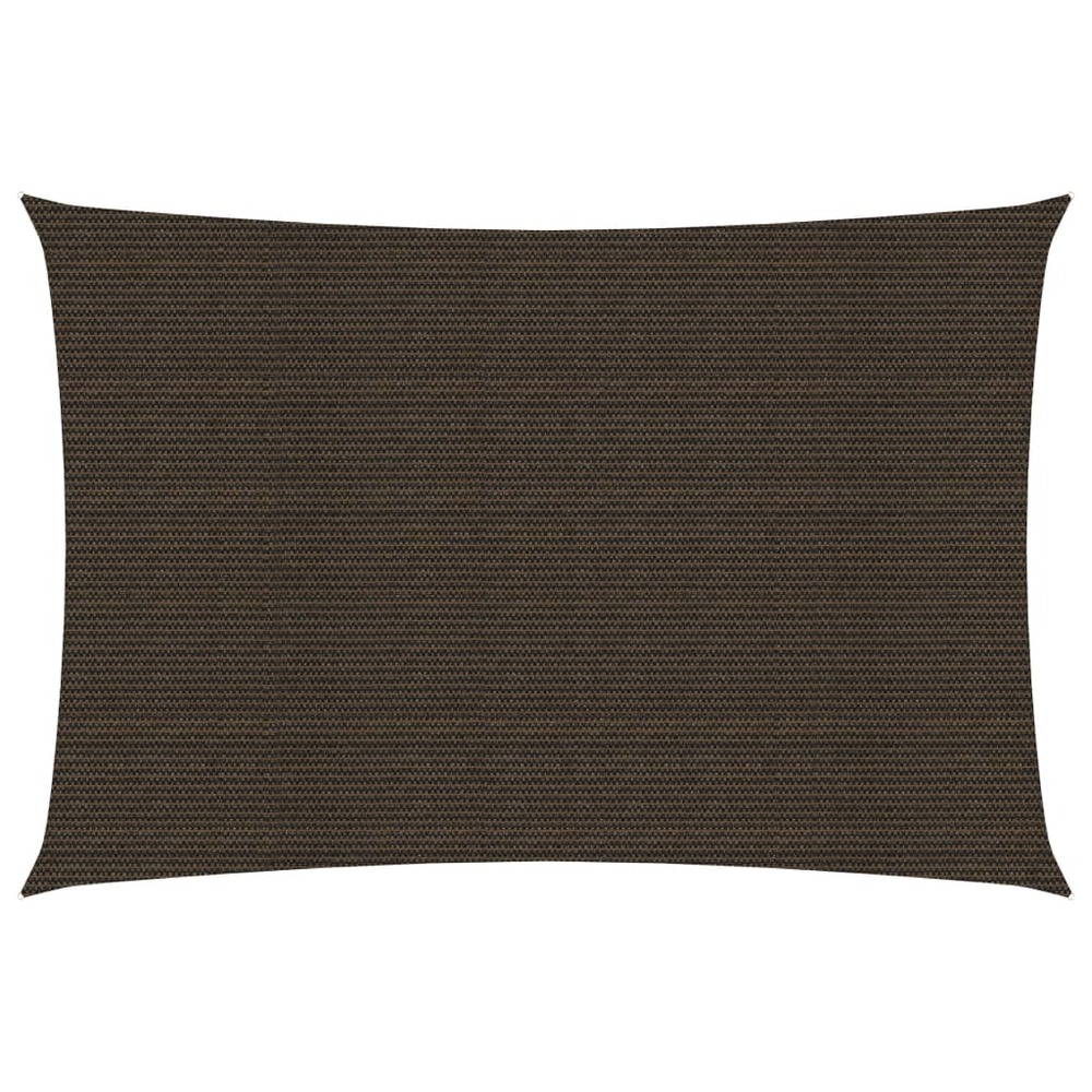 Voile toile d'ombrage parasol 160 g/m² pehd 2 x 4,5 m marron