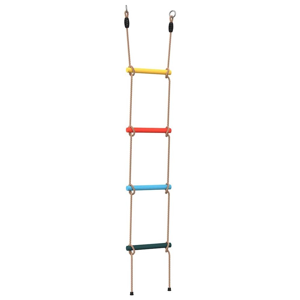 Échelle de corde pour enfants avec 4 échelons multicolore