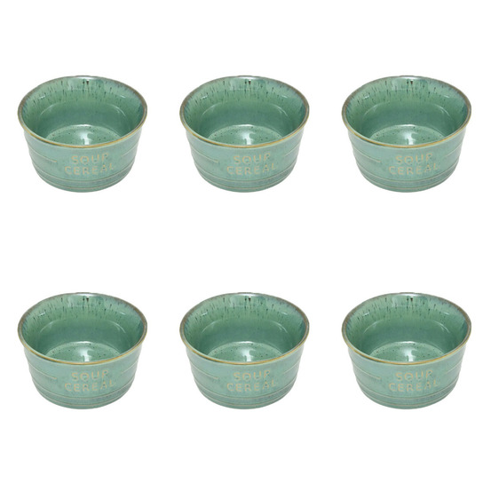 Lot de 6 bols en faïence