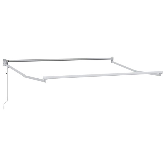 Cadre de store rétractable électrique blanc 2,5 x 2 m aluminium