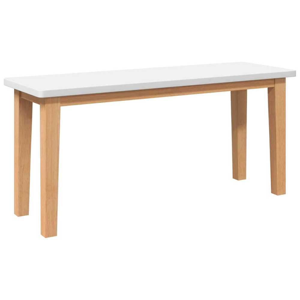 Banc 90 cm bois massif caoutchouc