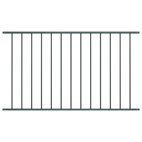 Panneau de clôture woerden en acier thermolaqué 1,7 x 0,75 m anthracite