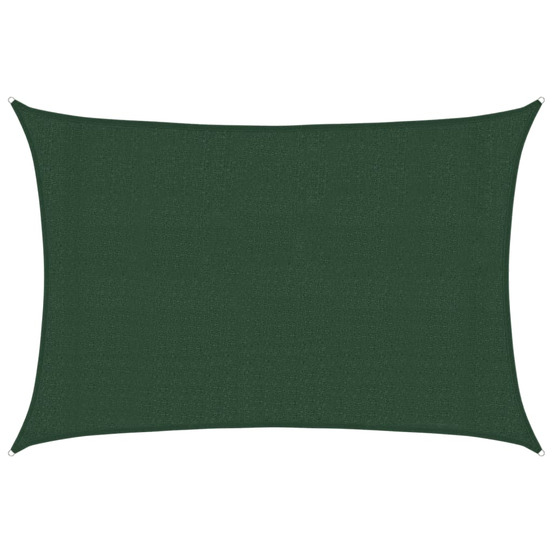 Voile d'ombrage 160 g/m² vert foncé 3x4,5 m pehd