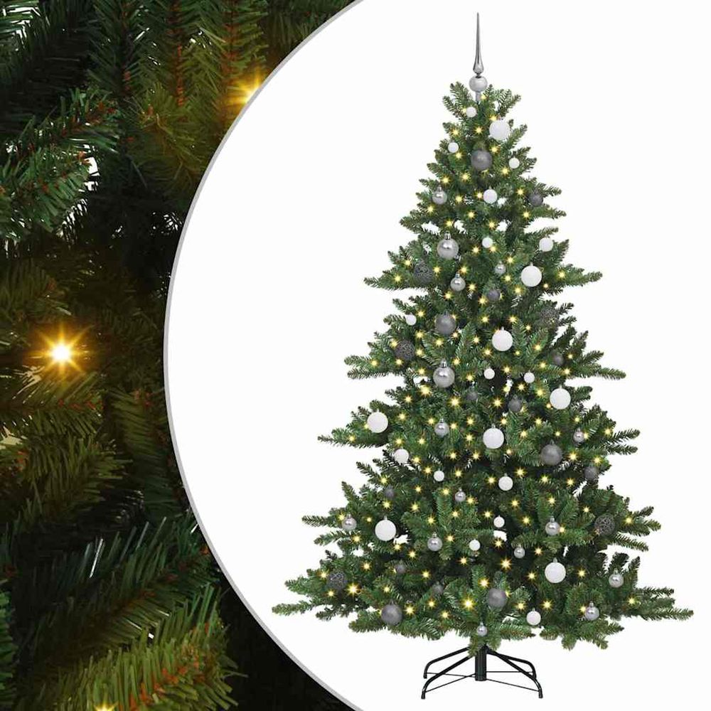 Sapin de noël artificiel à branches articulées vert 210 cm
