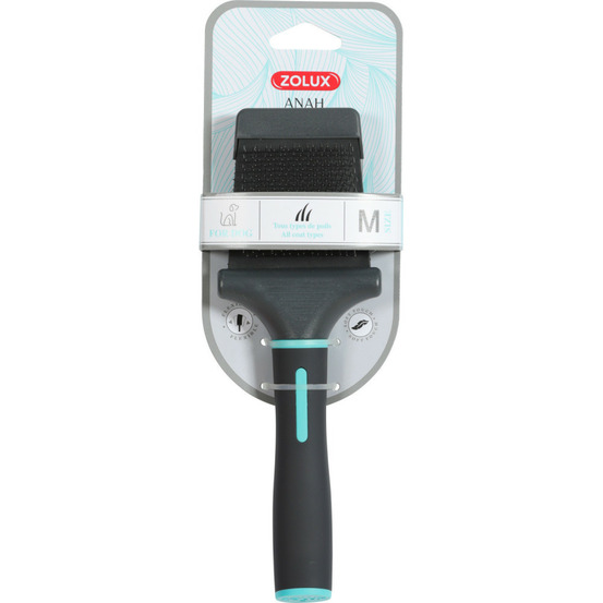 Brosse slicker double flexible taille m pour chiens