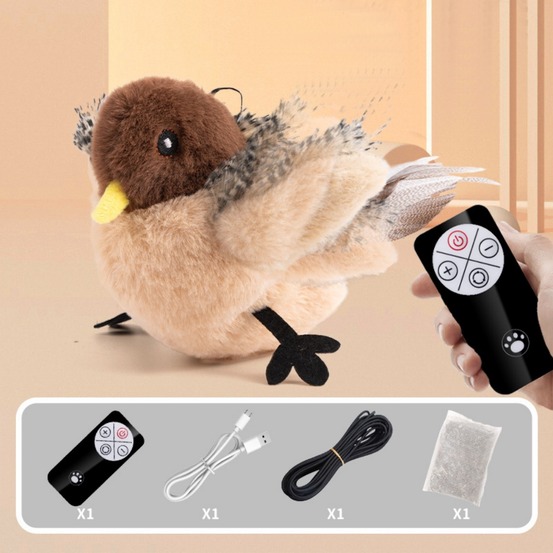 Dtopbuyage jouet interactif pour chat moineau