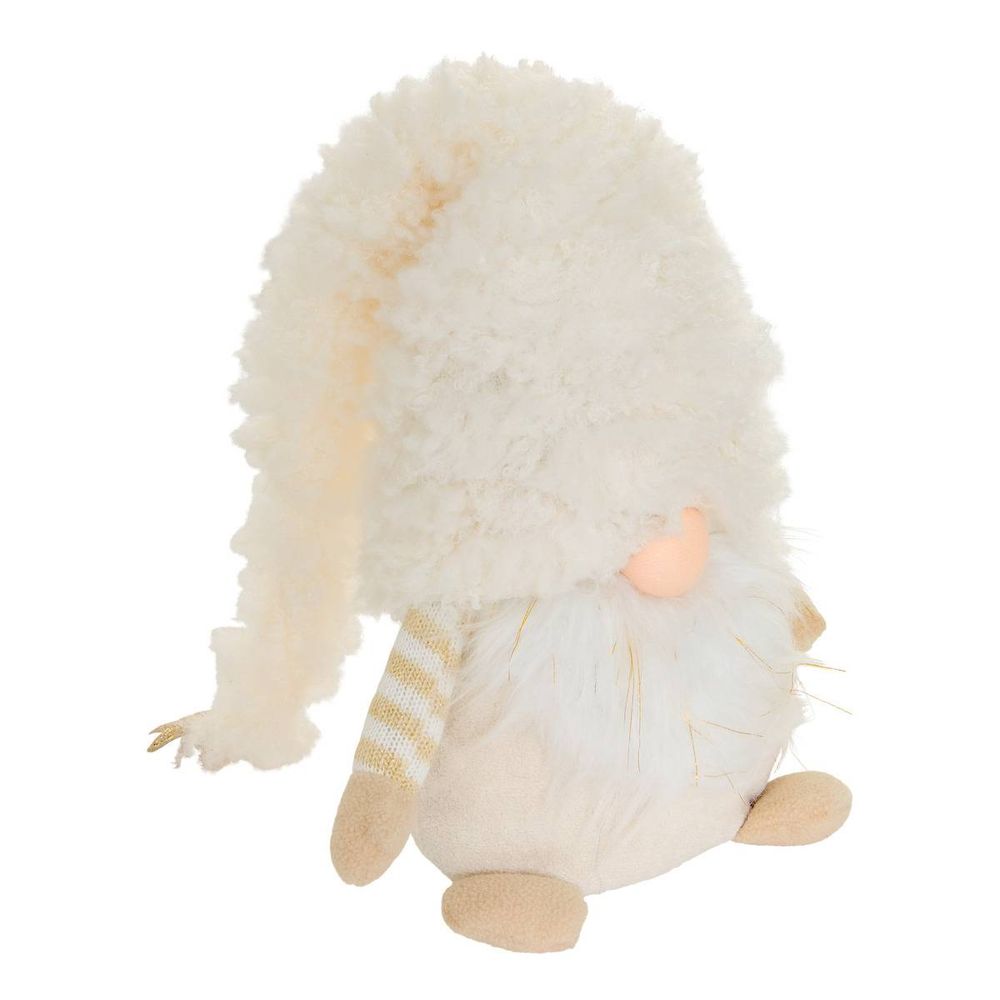 Gnome de noël alpo blanc h. 72 cm