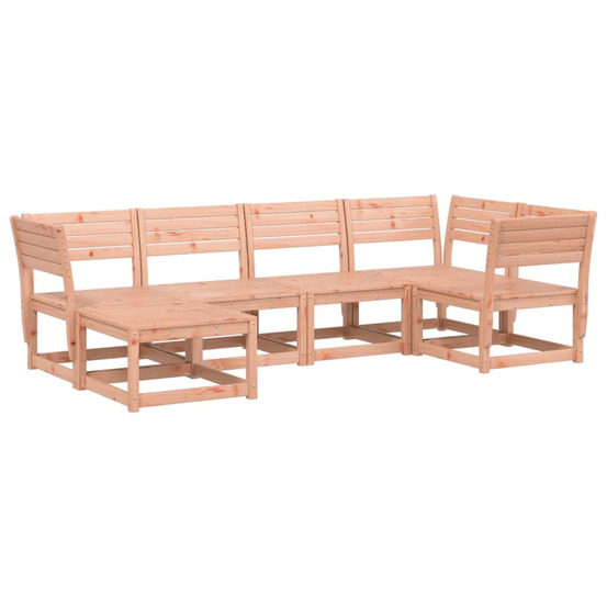 Salon de jardin 6 pcs bois massif douglas