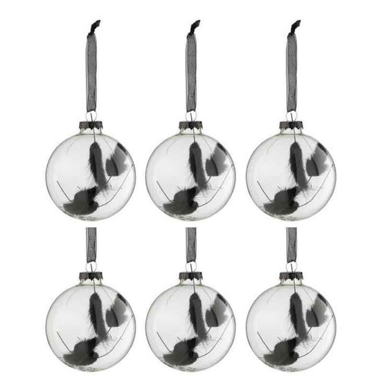 Lot de 6 boules de noël