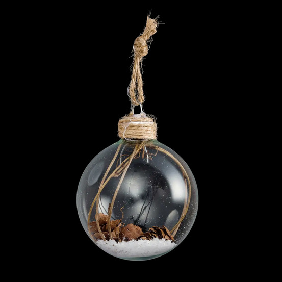 Boule de noël en verre