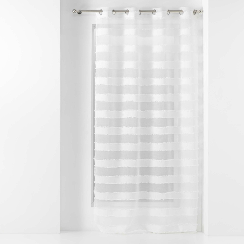 Panneau voilage sable a rayure lalina