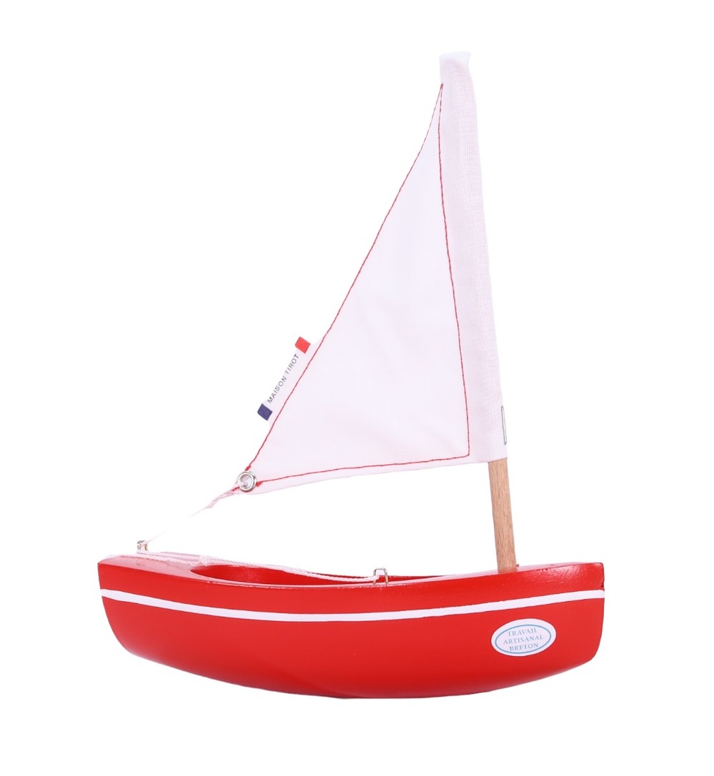 Bateau le bâchi rouge 17cm