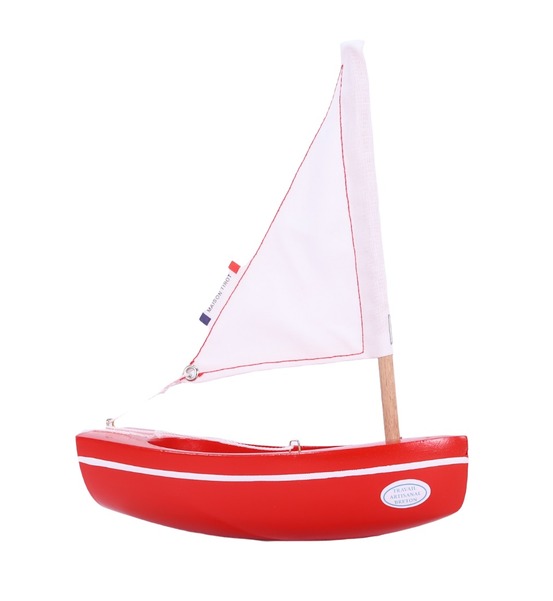 Bateau le bâchi rouge 17cm