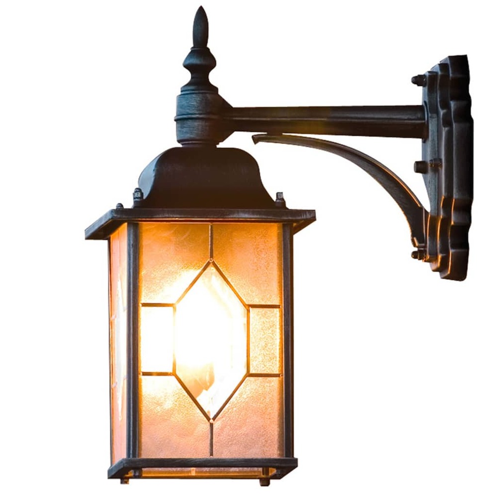 Applique murale milano en bas noir et argenté