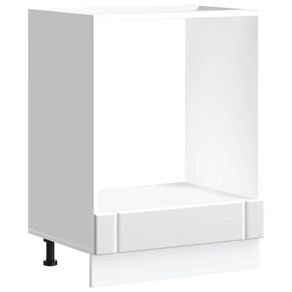 Armoire à four lucca blanc bois d'ingénierie