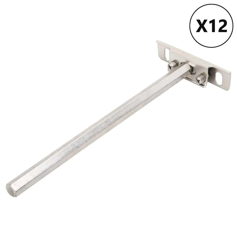 Supports d'étagères flottantes 12pcs invisible acier au carbone