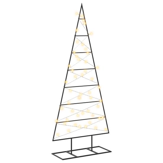Arbre de noël en métal kuopio 125 cm blanc chaud