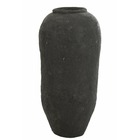 Vase en papier mâché noir 48x48x99 cm