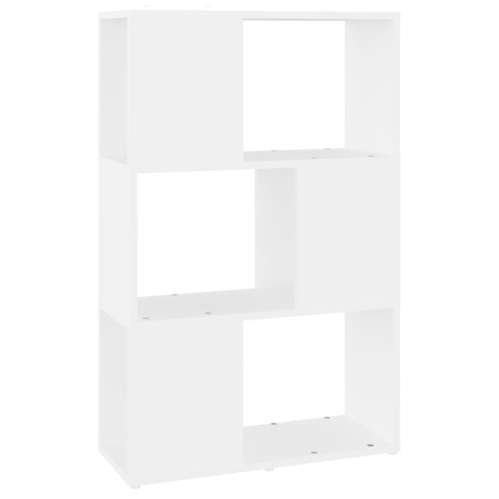 Bibliothèque/séparateur de pièce blanc 60x24x94 cm